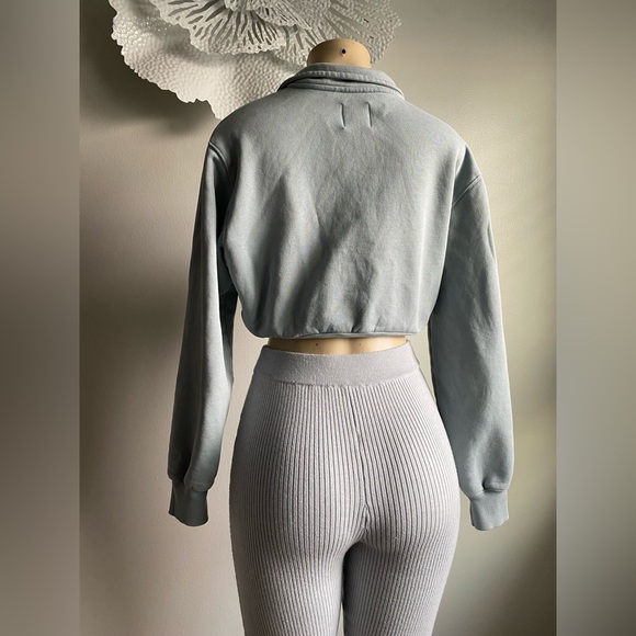 J. Crew Ribbed Ankle High Waisted Pants Leggings Athleisure Tight Loungewear S - Picture 12 of 13